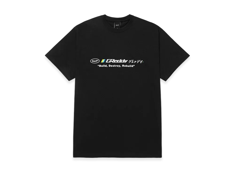 HUF x Greddy Motors Tee "Black"