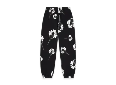 DENIM TEARS Hardies Tears Fist Wreath Open Hem Sweatpants "Black"