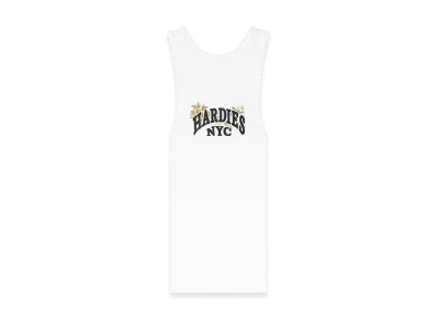 DENIM TEARS Hardies Tears Rhinestone Tank Top "White"