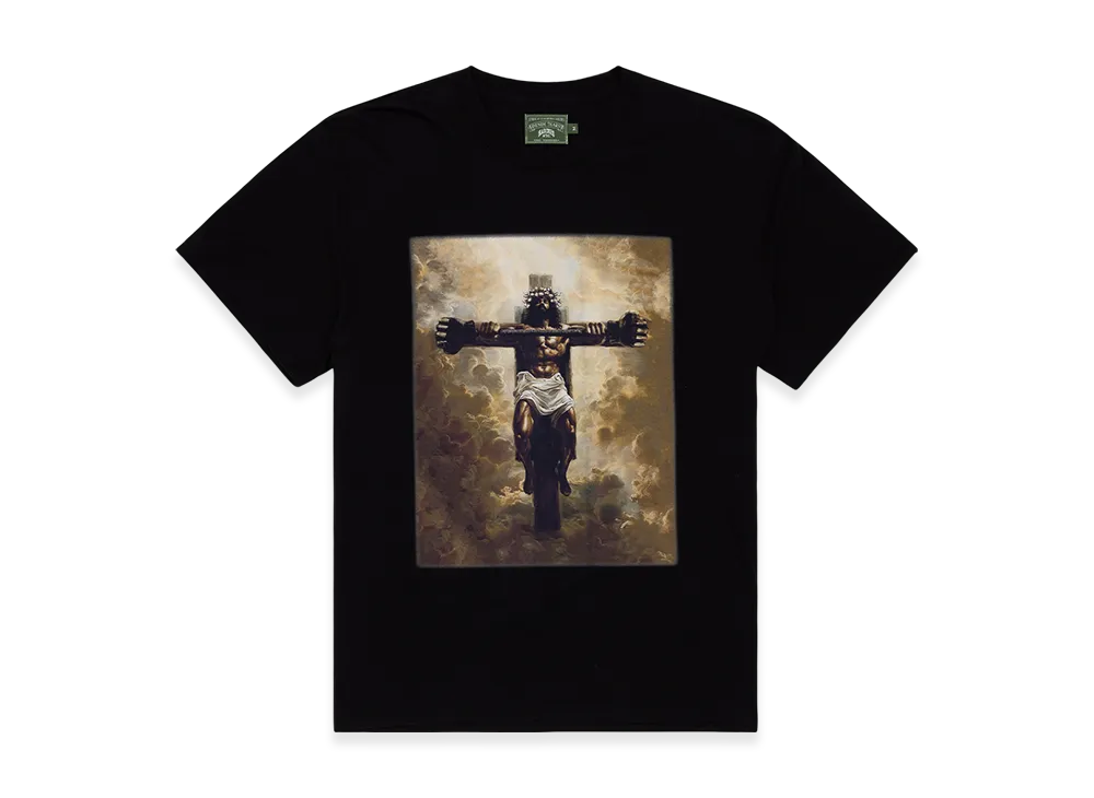 DENIM TEARS Hardies Tears Buff Jesus Tee "Black"