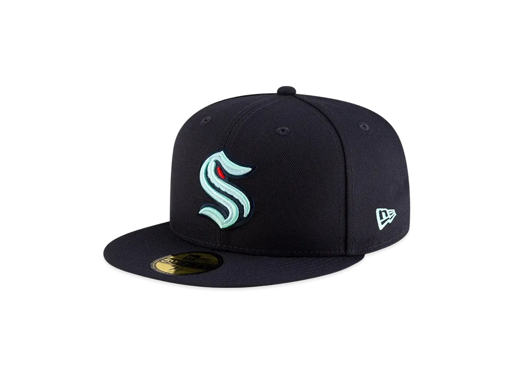 NEW ERA x THE CAP NHL Basic 59Fifty Seattle Kraken "Deep Sea Blue"