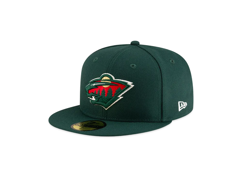 NEW ERA x THE CAP NHL Basic 59Fifty Minnesota Wild "Forest Green"