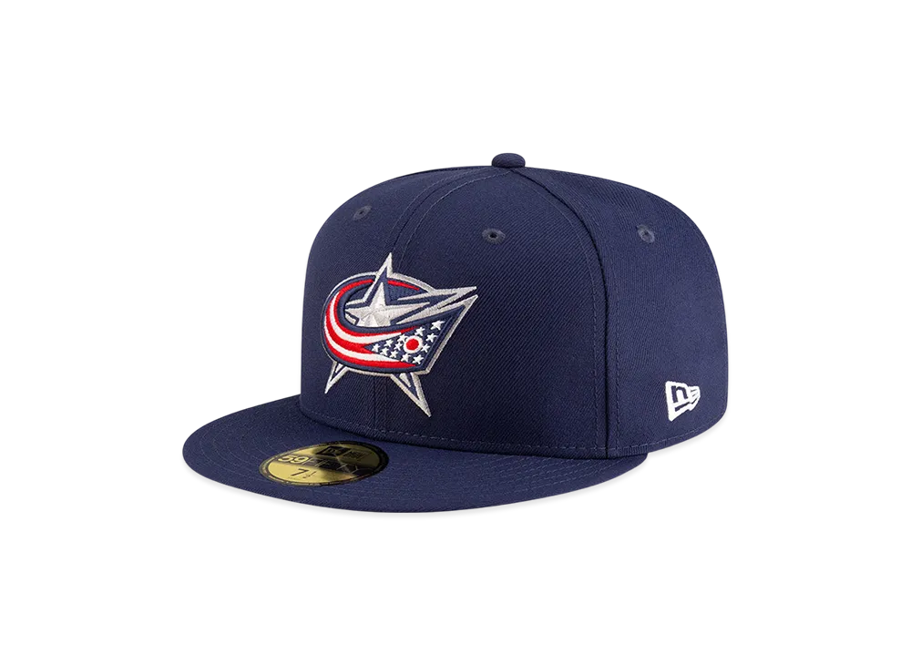 NEW ERA x THE CAP NHL Basic 59Fifty Columbus Blue Jackets "Union Blue"