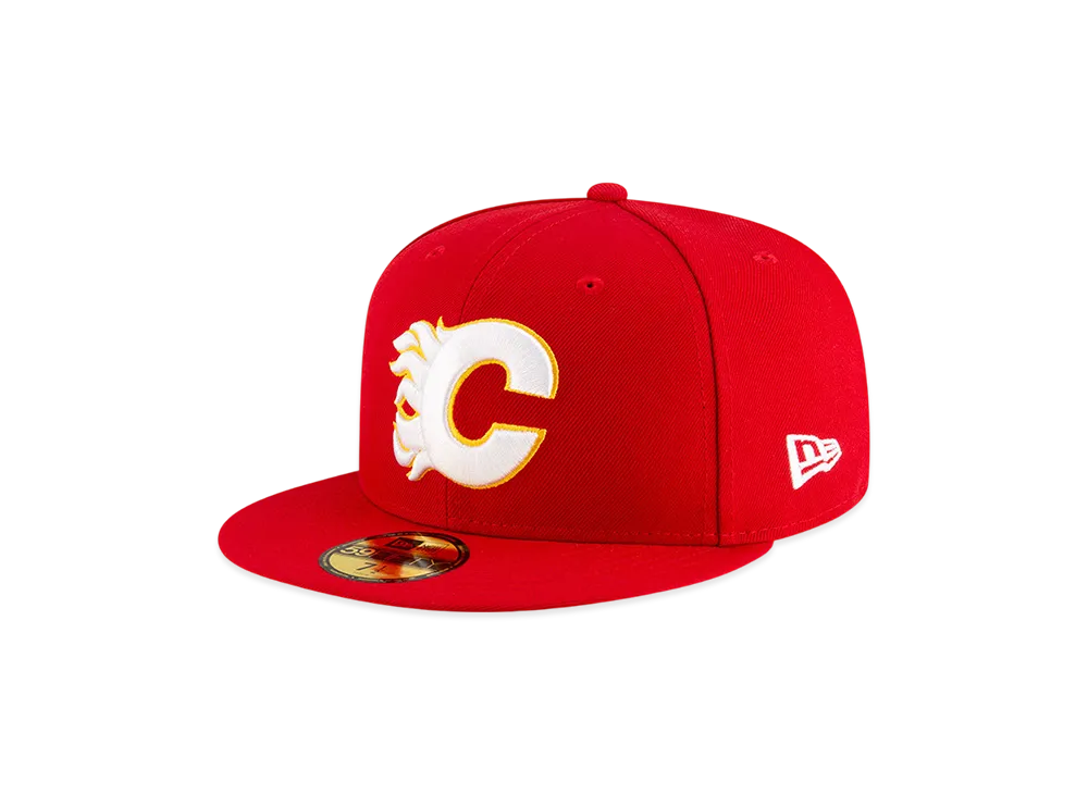 NEW ERA x THE CAP NHL Basic 59Fifty Calgary Flames "Red"