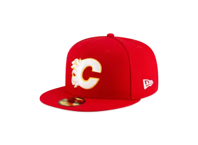 NEW ERA x THE CAP NHL Basic 59Fifty Calgary Flames "Red"