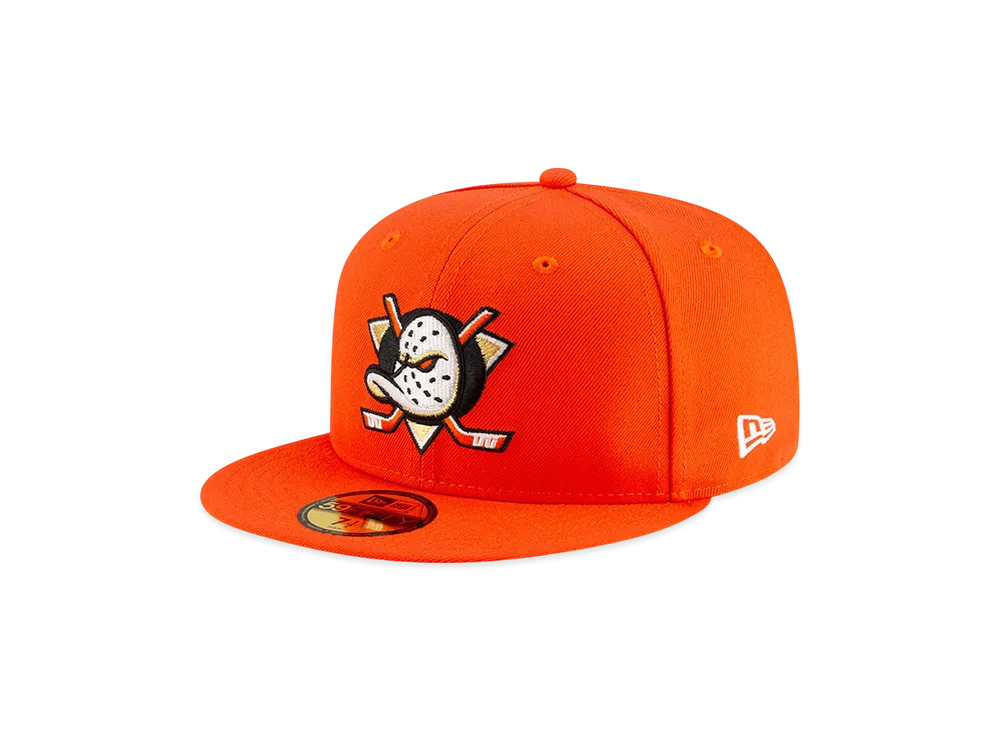 NEW ERA x THE CAP NHL Basic 59Fifty Anaheim Ducks "Orange"