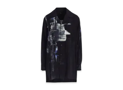 Y's "Black Is Love" Print Shirt "Black"