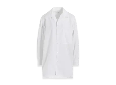 Y's 100/2 Broad Open Collar Shirt "White"