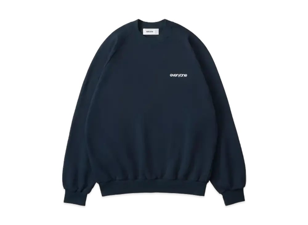 everyone original logo crew sweat (NAVY)