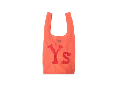 Y's Logo Stitch Nylon Shopping Bag "Orange"