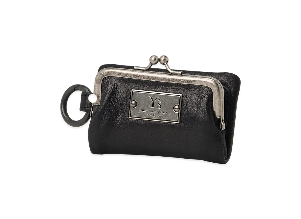 Y's Leather Key Case W/ Metal Clasp "Black"