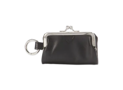 Y's Metal Ring Detail Mini Clasp Purse "Black"