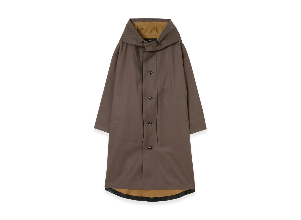 Y's 1972 - Y's Crafted By Mackintosh Hooded Coat "Taupe/Autumn"