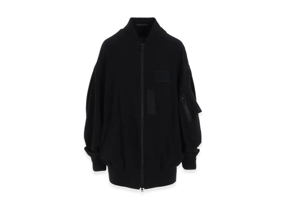 Y's Crepe De Chine Ma-1 "Black"