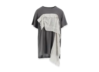 Y's Lyocell/Cotton Half Sleeve Long T "Grey"