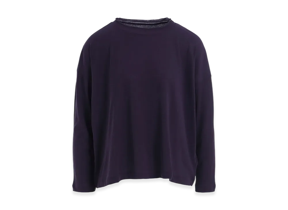 Y's 60/- Cotton Hard Twisted Long Sleeve T "Purple"