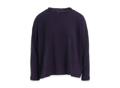 Y's 60/- Cotton Hard Twisted Long Sleeve T "Purple"
