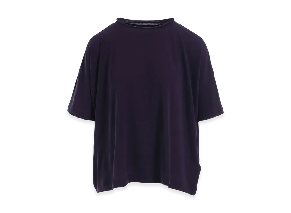 Y's 60/- Cotton Hard Twisted Half Sleeve T "Purple"