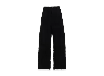 Y's Lace Patchwork Strait Pants "Black"