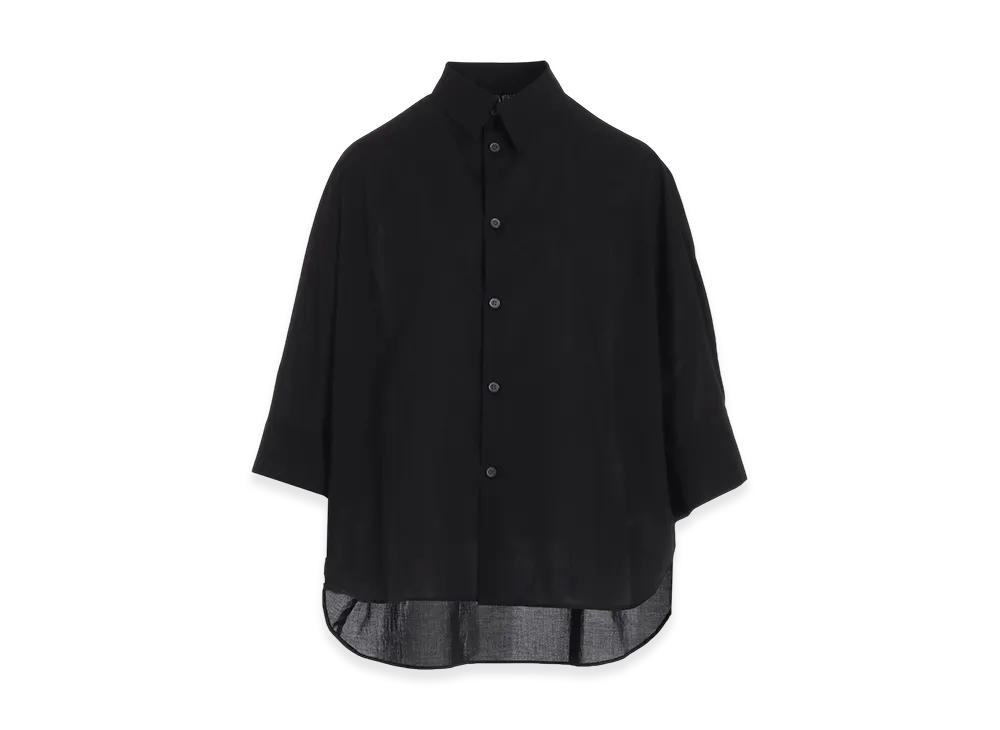 Y's Cotton Lawn Dolman Sleeve Blouse "Black"