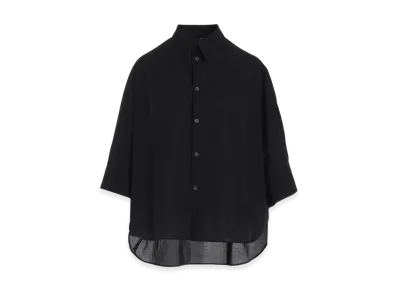 Y's Cotton Lawn Dolman Sleeve Blouse "Black"