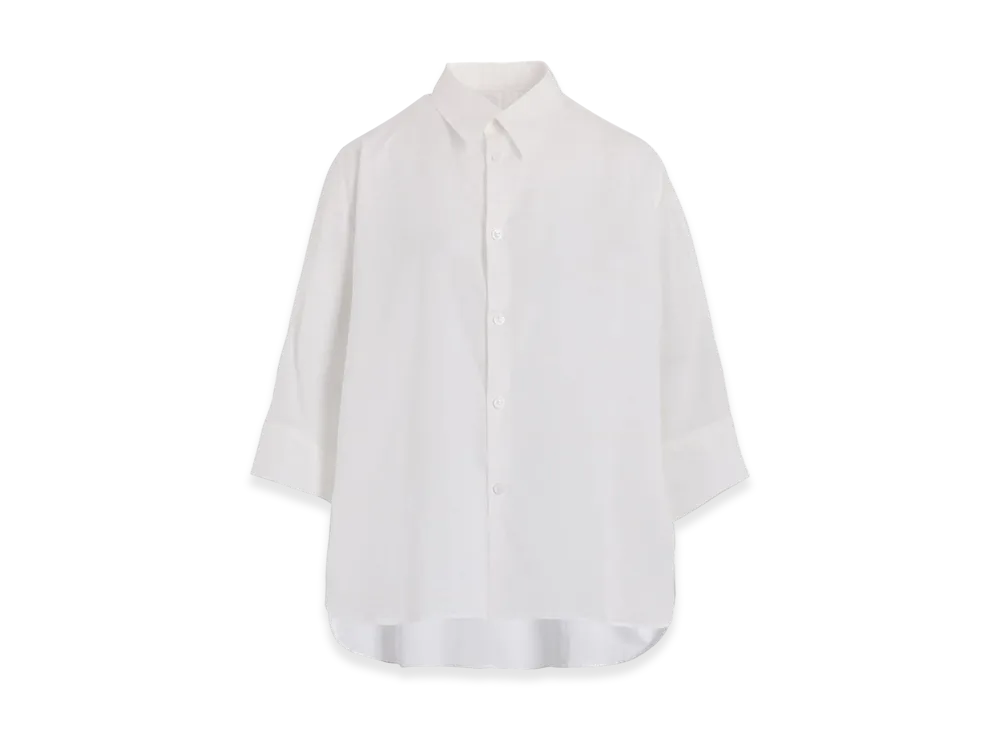 Y's Cotton Lawn Dolman Sleeve Blouse "White"