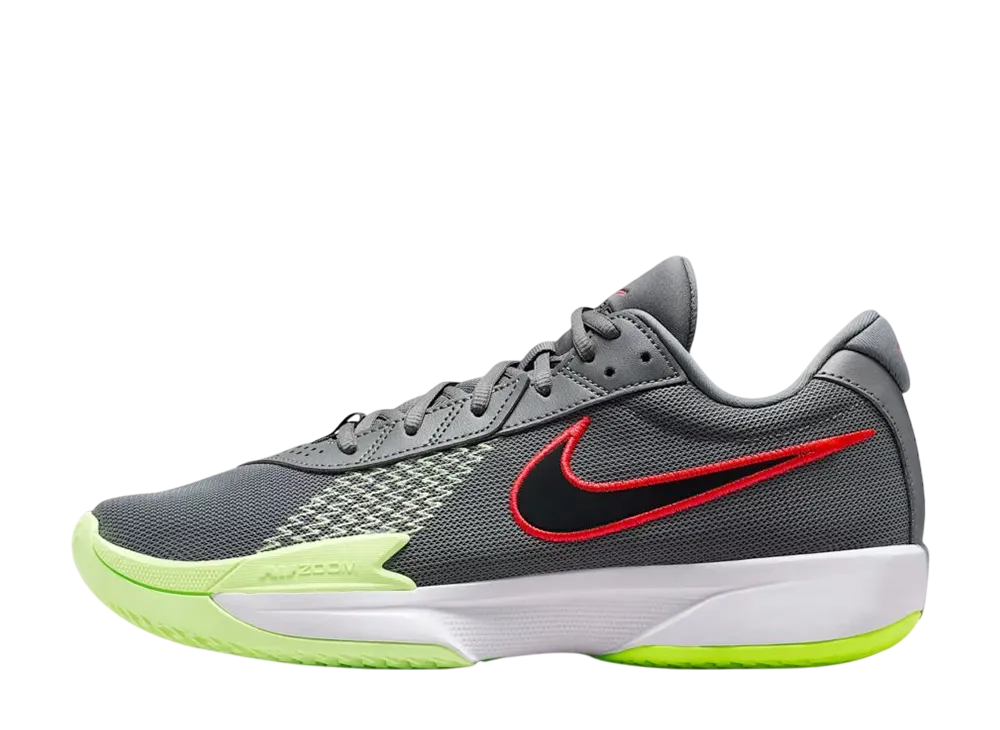 Nike Air Zoom GT Cut Academy "Smoke Grey/Barely Volt/Bright Crimson" (FB2599-015/FB2598-015)