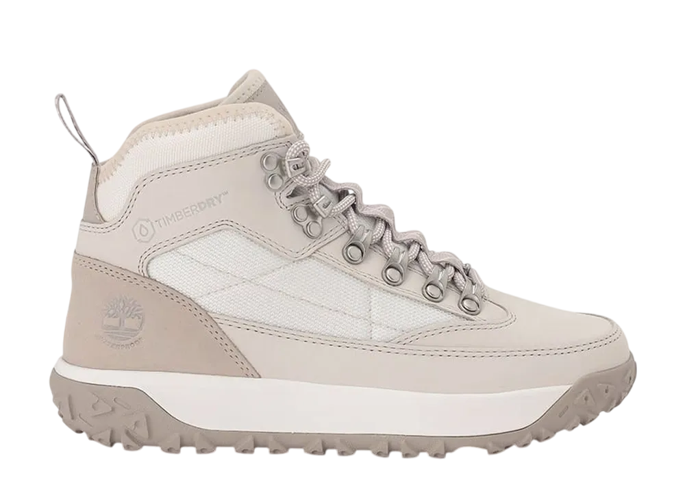 ティンバーランド ウィメンズ グリーンストライド モーション6 ミッド ウォータープルーフ スニーカー "ホワイト"