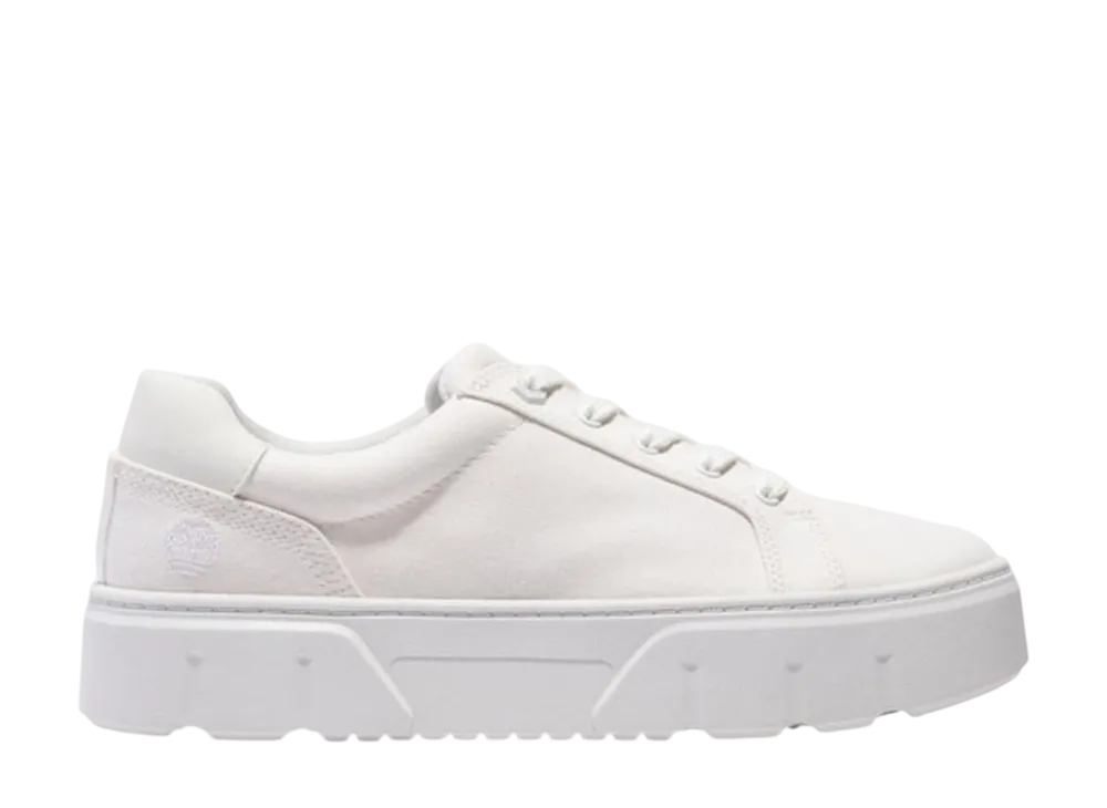 Timberland Women's Laurel Court Lace Up Low Sneaker "White"
