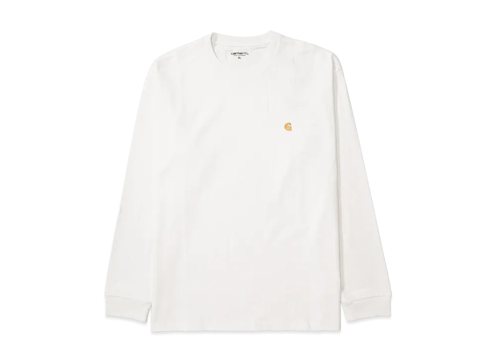Carhartt WIP L/S Chase T-Shirt "White Gold"