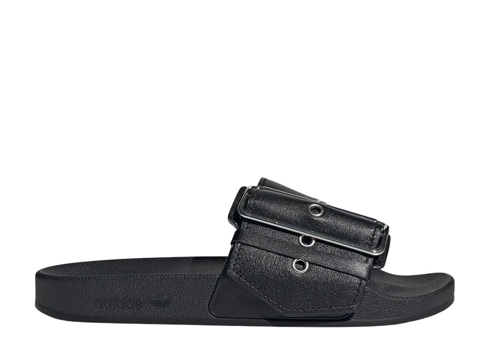 ジェレミー スコット × アディダスオリジナルス アディレッタ スライド "コアブラック/コアブラック/シルバーメタリック"