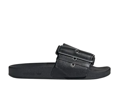 Jeremy Scott × adidas Adilette Slides "Core Black/Core Black/Silver Metallic"