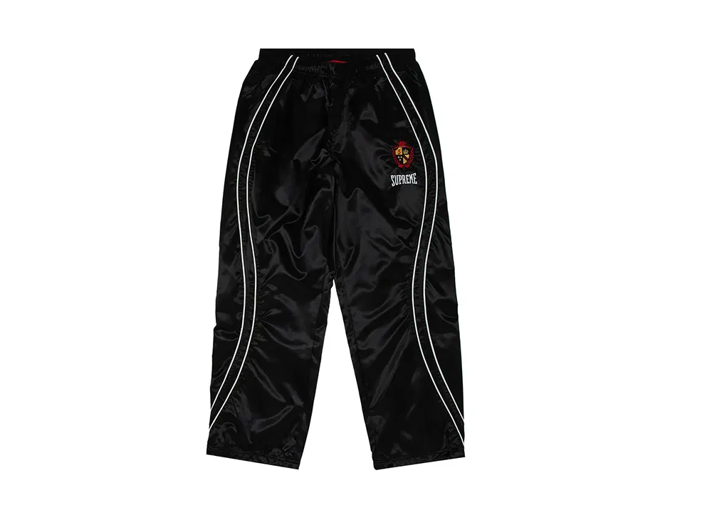 シュプリーム サテン トラック パンツ "ブラック"