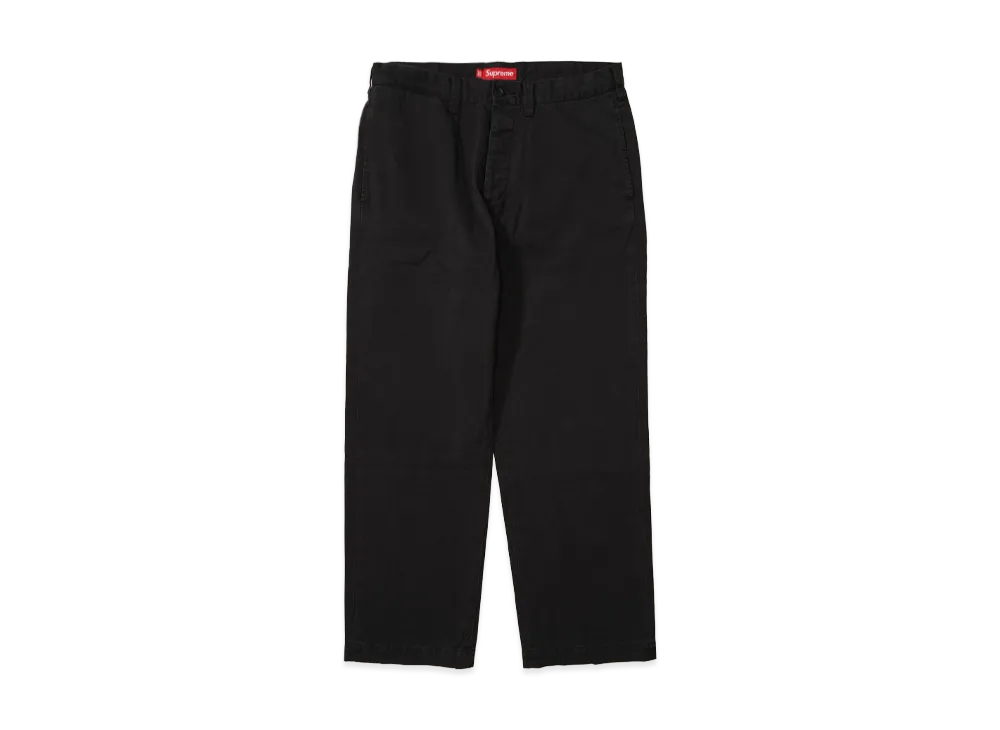 シュプリーム チノパンツ (25FW) "ブラック"