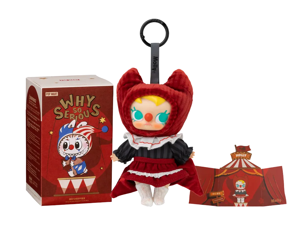 POP MART WHY SO SERIOUS Series-Vinyl Plush Pendant Crimson Dancer (MOLLY)