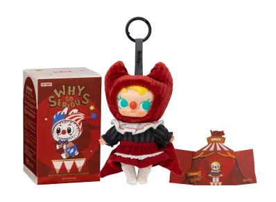 POP MART WHY SO SERIOUS Series-Vinyl Plush Pendant Crimson Dancer (MOLLY)
