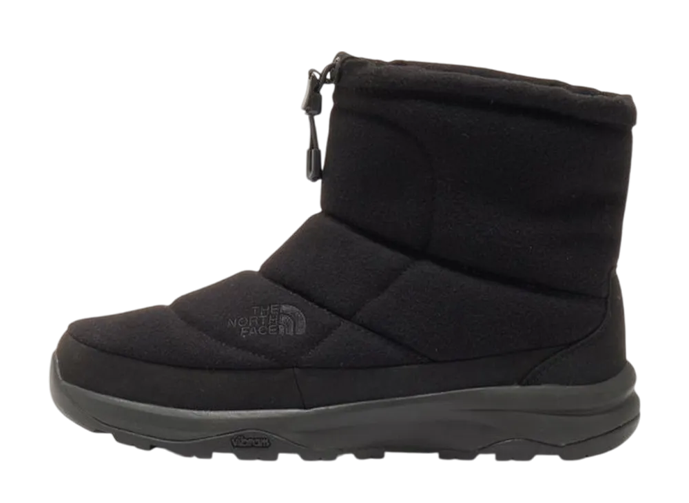 ザノースフェイス ヌプシブーティ ショート ウォータープルーフ ウール "TNFブラック/TNFブラック" (NF52572P)