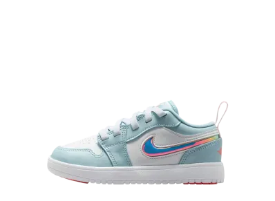 ナイキ PS ジョーダン1 ロー ALT "オーシャンブリス/ホワイト/アトミックピンク" (キッズ)