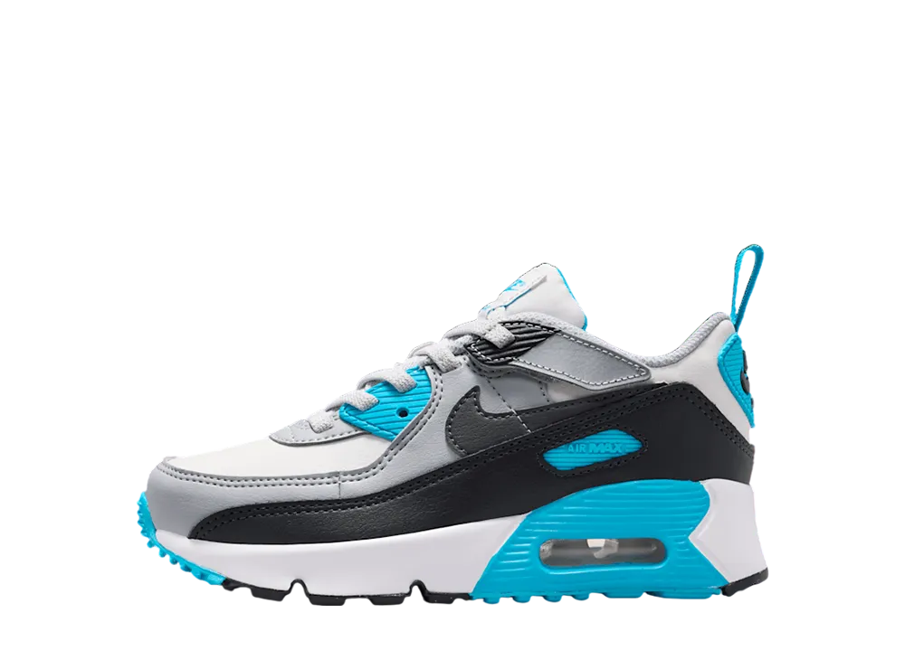 ナイキ PS エアマックス90 イージーオン "プラチナムティント/ブルーライトニング/ウルフグレー/アイアングレー" (キッズ)