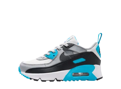 Nike PS Air Max 90 EasyOn "Platinum Tint/Blue Lightning/Wolf Grey/Iron Grey"