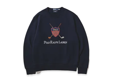 BEAMS x Polo Ralph Lauren Golf Crest Logo Sweatshirt "Newport Navy"