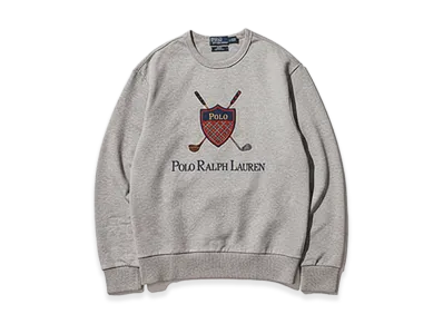 BEAMS x Polo Ralph Lauren Golf Crest Logo Sweatshirt "Andover Heather"