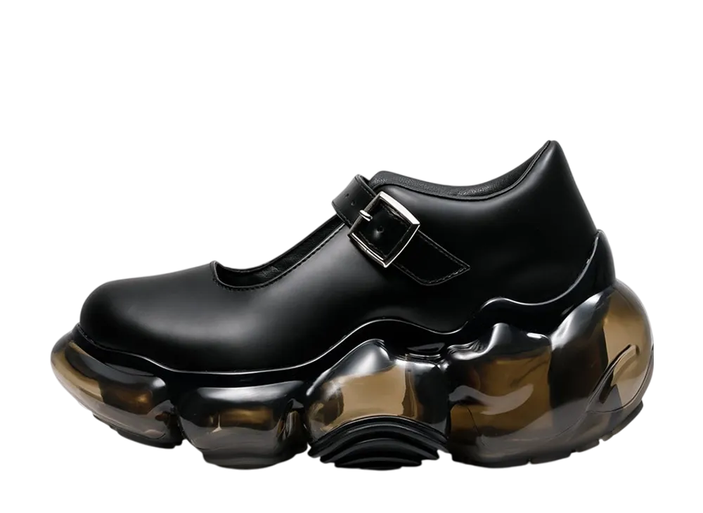 grounds Women's MOOPIE PEBBLE "Black Leather/Black"