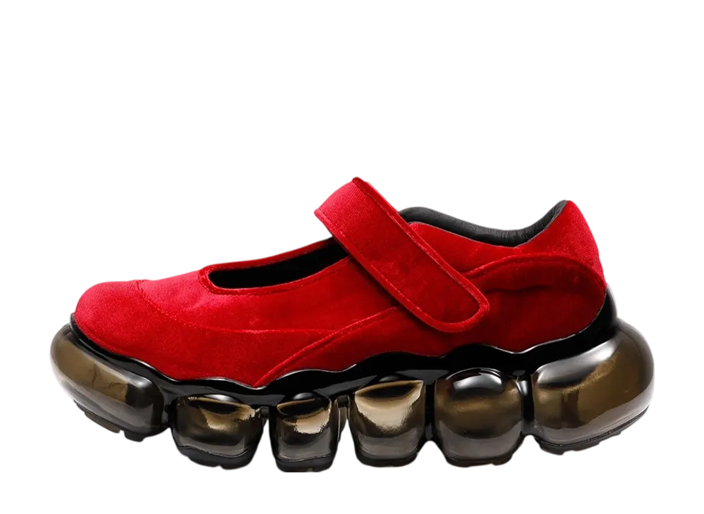 グラウンズ ウィメンズ ジュエリー コクーン "レッドベルベット/ブラック"