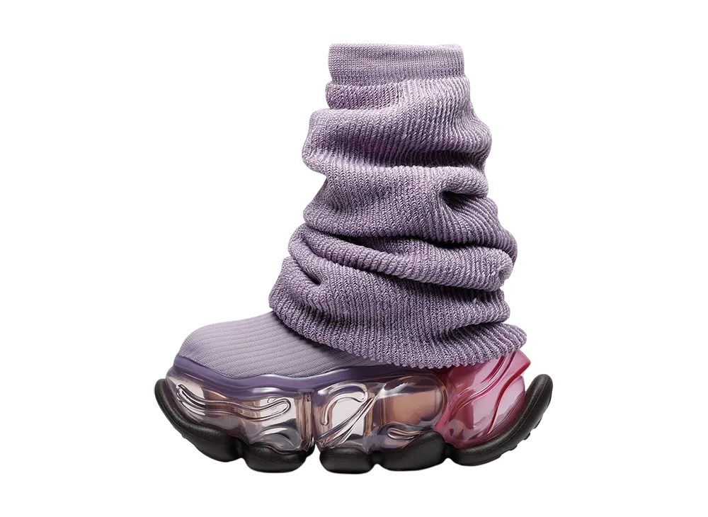 グラウンズ ウィメンズ スカイスクレーパー ルーズソックス ニット "パープル/ダーティピンク"