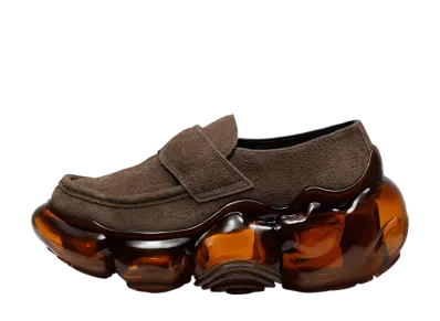 grounds MOOPIE LOAFER "Brown Suede/Brown"