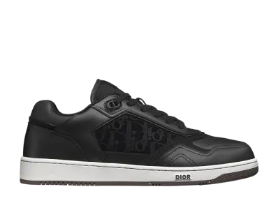 Dior B27 Uptown Low Top Sneaker Smooth Calfskin & Dior Oblique Suede "Black/White"