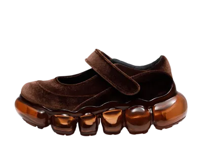 grounds Women's JEWELRY COCOON "Brown Velvet/Brown"