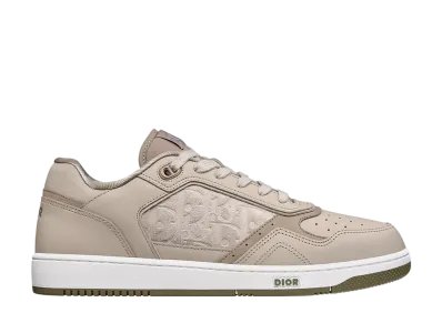 Dior B27 Uptown Low Top Sneaker Smooth Calfskin & Dior Oblique Suede "Beige/White"