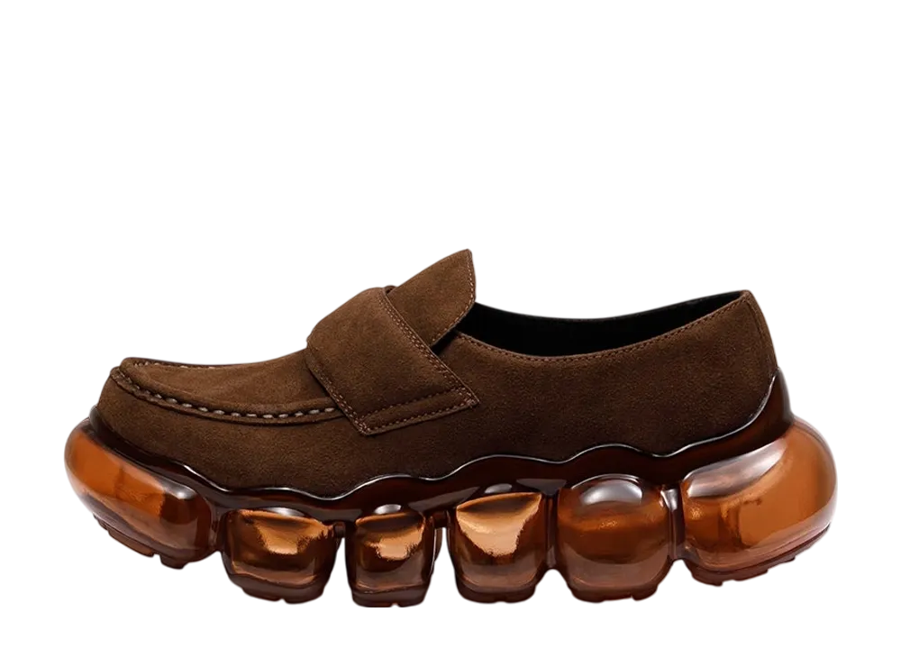 グラウンズ ジュエリー ローファー "ブラウンヘアリー/ブラウン"